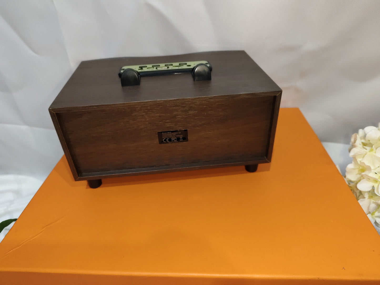Wooden Bluetooth Subwoofer Audio Dual Speakers Retro Speaker Card