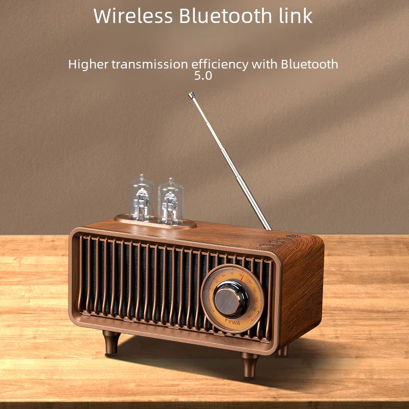 AS19 Retro Bluetooth Speaker with FM Radio and Bass